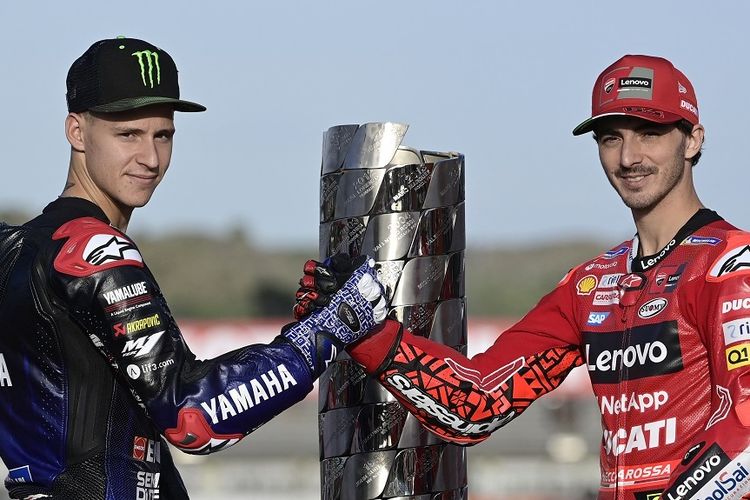 Francesco Bagnaia dan Fabio Quartararo Perebutkan Gelar Juara MotoGP ...